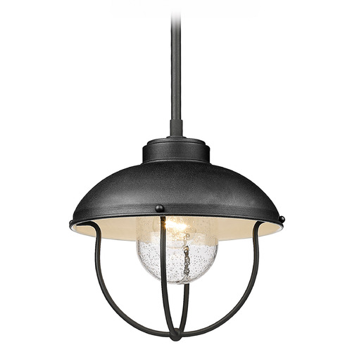 Z-Lite Ansel Black Outdoor Hanging Light by Z-Lite 590P-BK