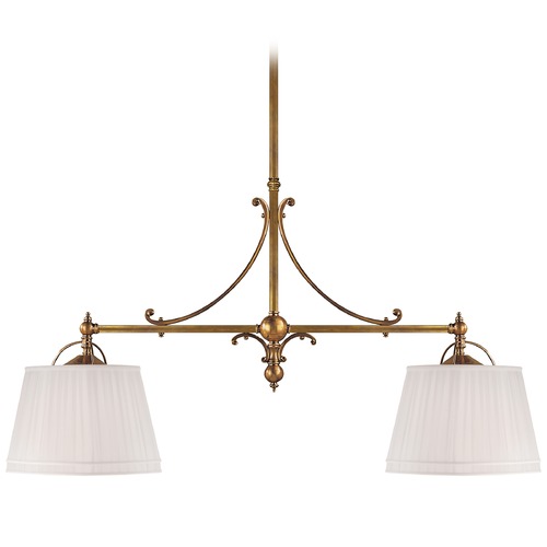 Visual Comfort Signature Collection E.F. Chapman Sloane Shop Light in Antique Brass by Visual Comfort Signature CHC5102ABL