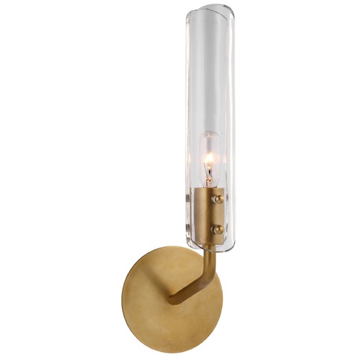 Visual Comfort Signature Collection Aerin's Casoria 14-Inch Single Sconce in Brass by Visual Comfort Signature ARN2480HABCG