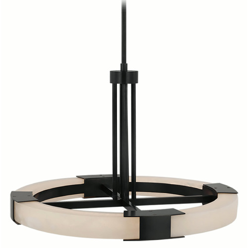 Visual Comfort Signature Collection Kelly Wearstler Covet Chandelier in Bronze & Alabaster by VC Signature KW5138BZALB