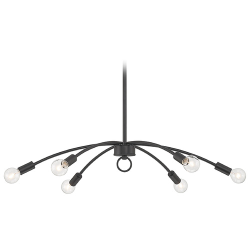 Meridian 27-Inch Chandelier in Matte Black by Meridian M100116MBK