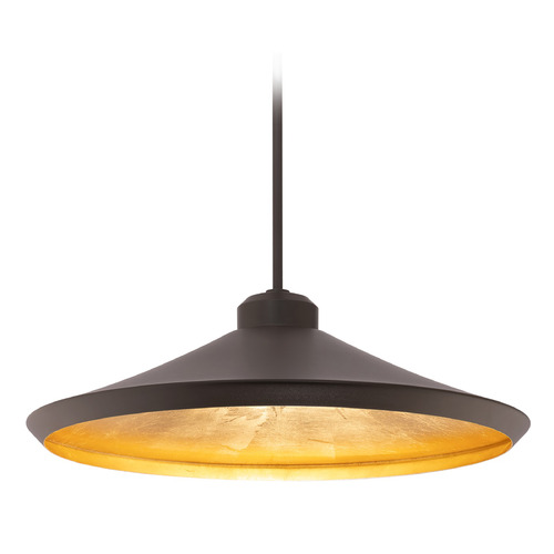 Alfa 24-Inch LED Pendant in Gold Leaf & Bronze by Modern Forms