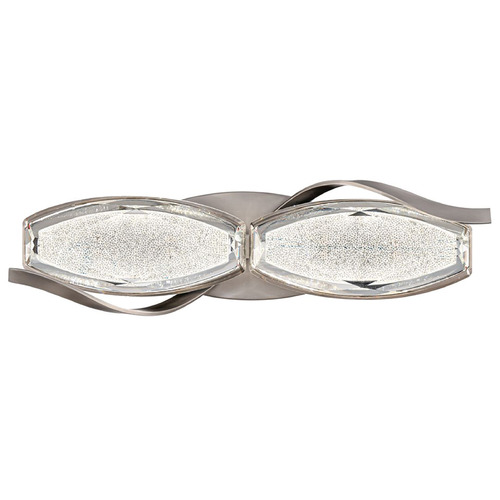 Schonbek Worldwide Lighting Bijoux Brushed Nickel LED Vertical Bathroom Light