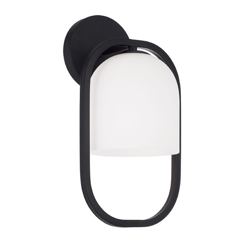 Zeek Capsule Wall Sconce in Matte Black by Capital Lighting