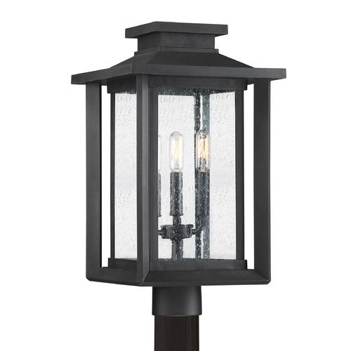 Wakefield Post Light in Earth Black by Quoizel Lighting