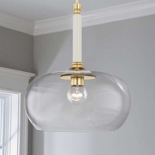 Capital Lighting Dorsey 15.50-Inch Pendant in Whisper White by Capital Lighting 325811WP-438