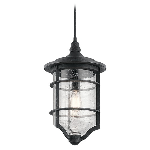 Kichler Lighting Royal Marine 20-Inch High Distressed Black Outdoor Hanging Light by Kichler Lighting 49145DBK