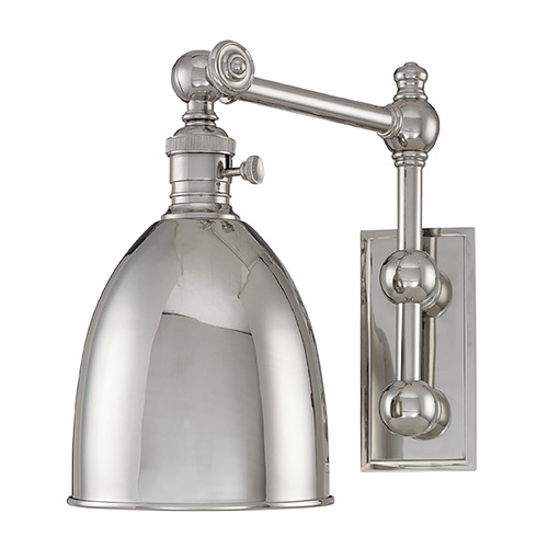 Hudson Valley Lighting Hudson Valley Lighting Roslyn Polished Nickel Switched Sconce 761-PN