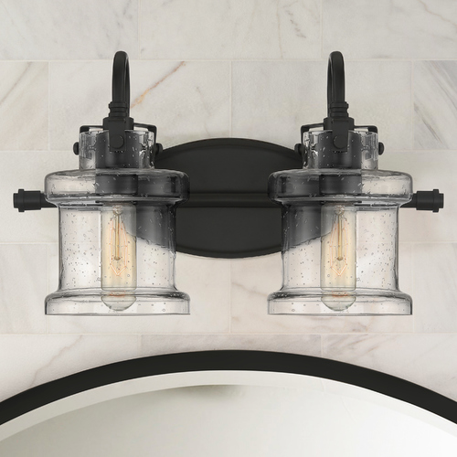 Danbury 16.25-Inch Bath Light in Earth Black by Quoizel Lighting