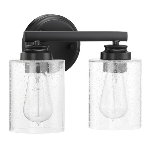 Bolden Flat Black Bathroom Light by Craftmade Lighting