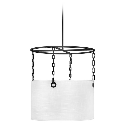 Hinkley Tribeca Medium Drum Pendant in Black by Hinkley Lighting 38404BLK