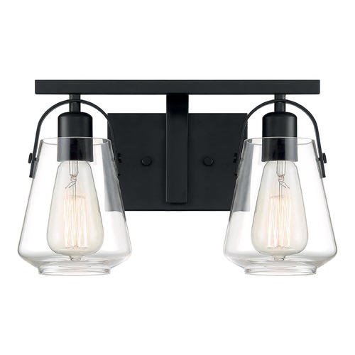 Skybridge Matte Black Bathroom Light by Satco Lighting