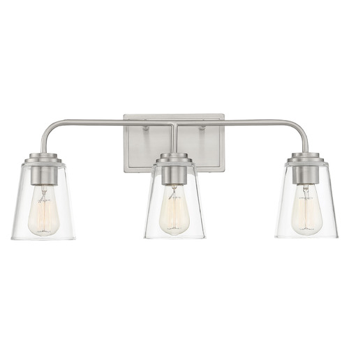 24-Inch Vanity Light in Brushed Nickel by Meridian