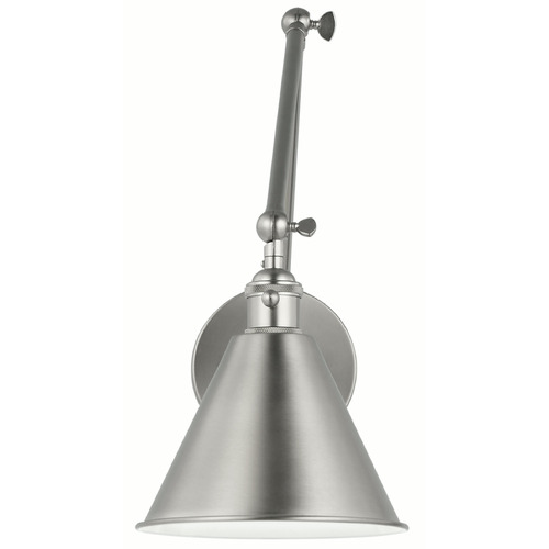 Visual Comfort Studio Collection Chapman & Myers Salem Brushed Nickel Swing Arm Lamp