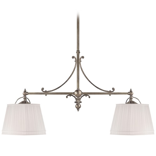 Visual Comfort Signature Collection E.F. Chapman Sloane Shop Light in Antique Nickel by Visual Comfort Signature CHC5102ANL
