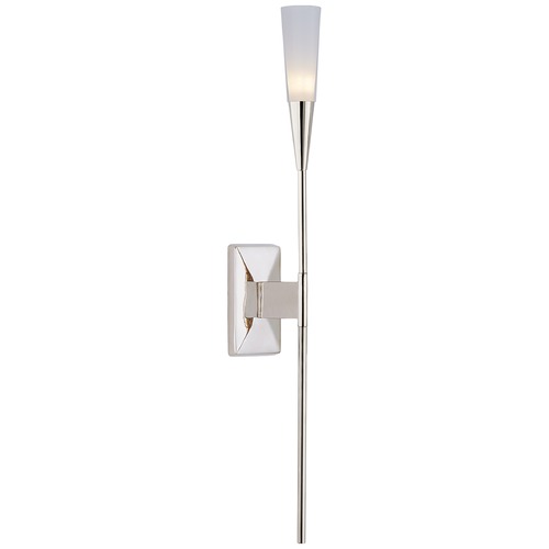 Chapman & Myers Stellar Single Sconce in Nickel by Visual Comfort Signature