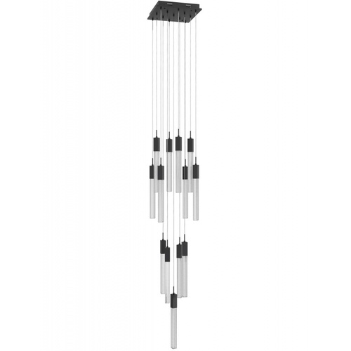 Avenue Lighting Avenue Lighting Boa Black LED Multi-Light Pendant with Rectangle Shade HF1905-13-BOA-BK