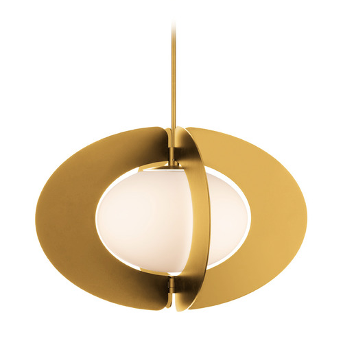 Modern Forms by WAC Lighting Echelon 24-Inch LED Pendant in Aged Brass by Modern Forms PD-94324-AB