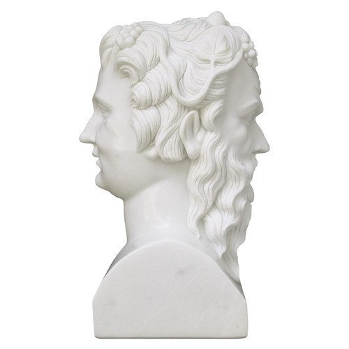 Currey and Company Hector White Sculpture