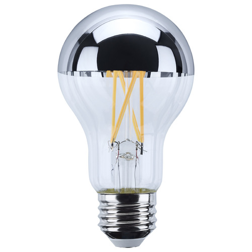 Satco Lighting 8W A19 2700K Silver Crown LED Light Bulb by Satco Lighting S12537