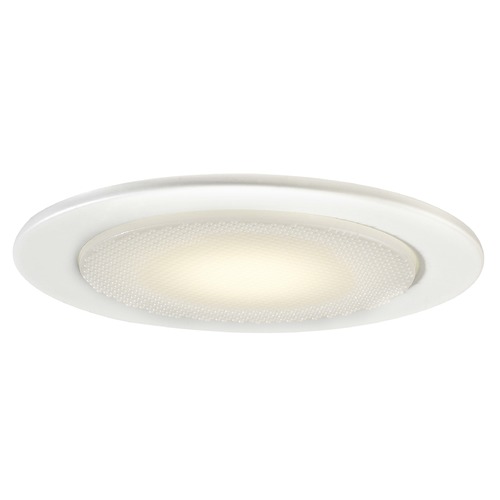 Recesso Lighting by Dolan Designs Frosted LED Shower Trim for GU10 Recessed Cans T411W-WH
