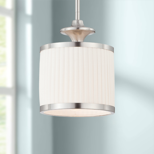 Candice Brushed Nickel Mini Pendant by Nuvo Lighting