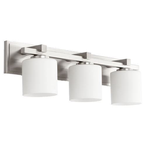 Satin Nickel Bathroom Light by Quorum Lighting