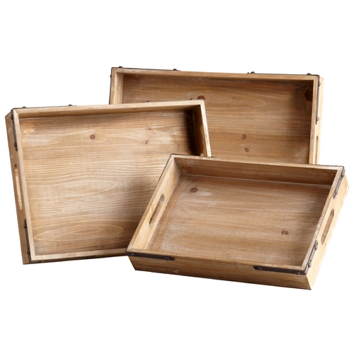 Cyan Design Staton Washed Oak Tray by Cyan Design 5109