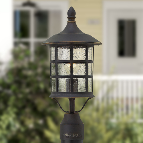 Freeport 17.75-Inch Oil Rubbed Bronze Post Light by Hinkley Lighting