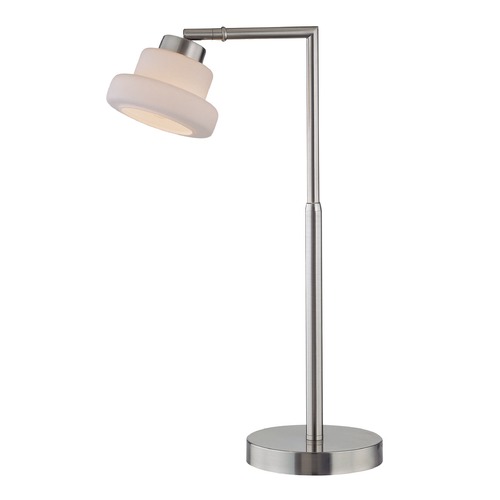 Lite Source Lighting Flott Polished Steel Desk Lamp by Lite Source Lighting LS-21470PS/FRO