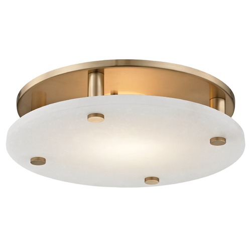Croton Aged Brass LED Flush Mount by Hudson Valley Lighting