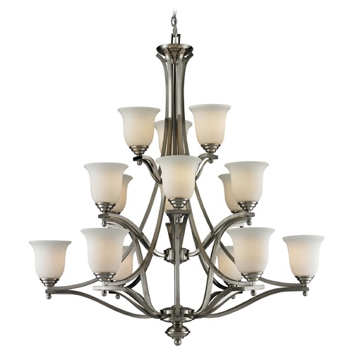 Z-Lite Z-Lite Lagoon Brushed Nickel Chandelier 704-15-BN