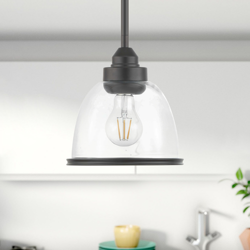 Saluda Antique Bronze Mini Pendant by Progress Lighting