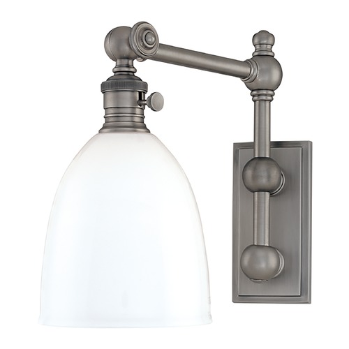 Hudson Valley Lighting Hudson Valley Lighting Roslyn Antique Nickel Switched Sconce 762-AN