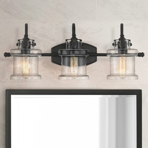 Danbury 24-Inch Bath Light in Earth Black by Quoizel Lighting