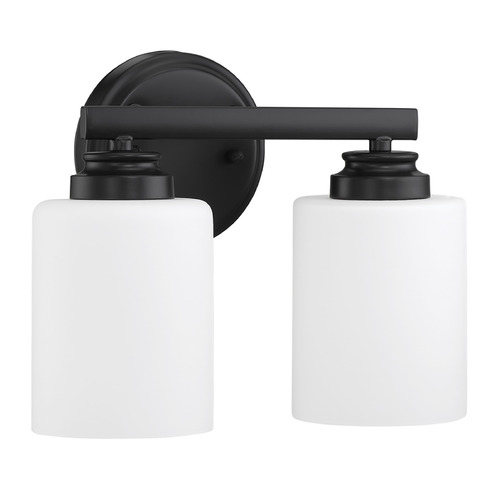 Craftmade Lighting Bolden Flat Black Bathroom Light by Craftmade Lighting 50502-FB-WG