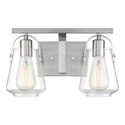 Skybridge Brushed Nickel Bathroom Light by Satco Lighting