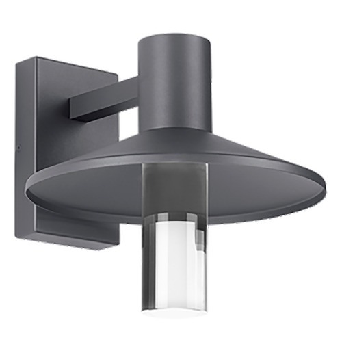 Visual Comfort Modern Collection Sean Lavin Ash 12 LED Outdoor Wall Light in Charcoal by VC Modern 700OWASHH92712CHUNV