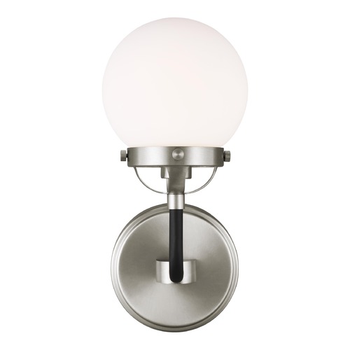 Visual Comfort Studio Collection Visual Comfort Studio Cafe Brushed Nickel / Midnight Black LED Sconce 4187901EN-962