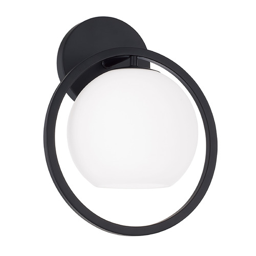 Zeek Circle Wall Sconce in Matte Black by Capital Lighting