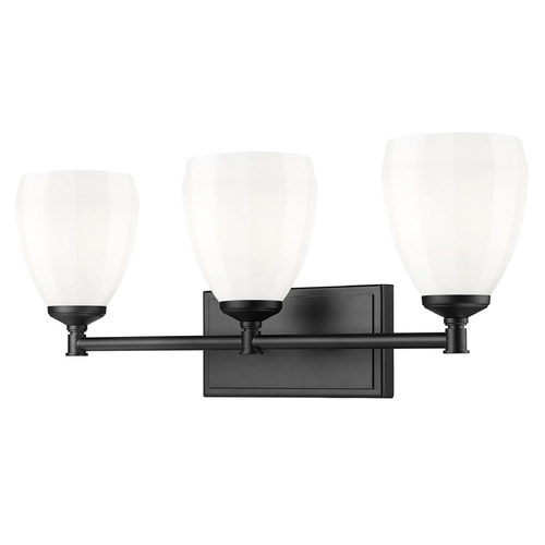 Z-Lite Z-Lite Oren Matte Black Bathroom Light 7004-3V-MB