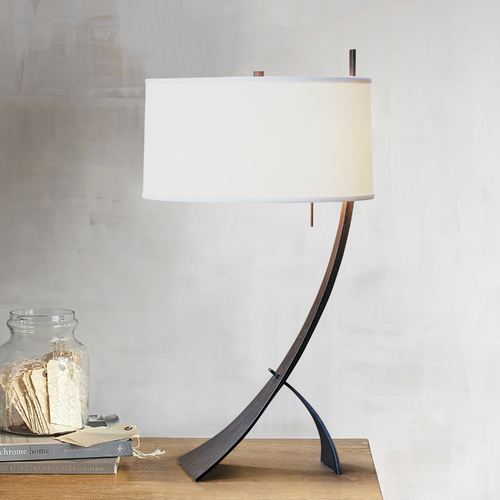 Table Lamp with Drum Lamp Shade