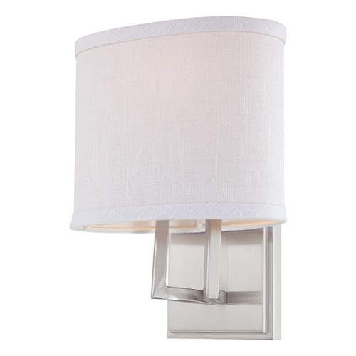Gemini Brushed Nickel Sconce by Nuvo Lighting