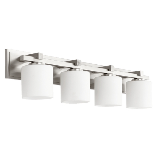 Satin Nickel Bathroom Light by Quorum Lighting