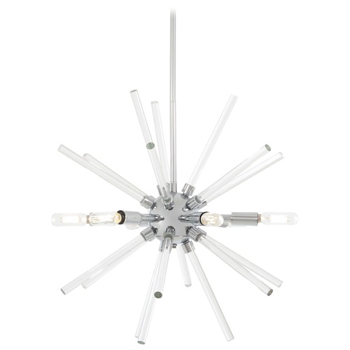 George Kovacs Lighting Spiked Chrome Pendant by George Kovacs P1791-077