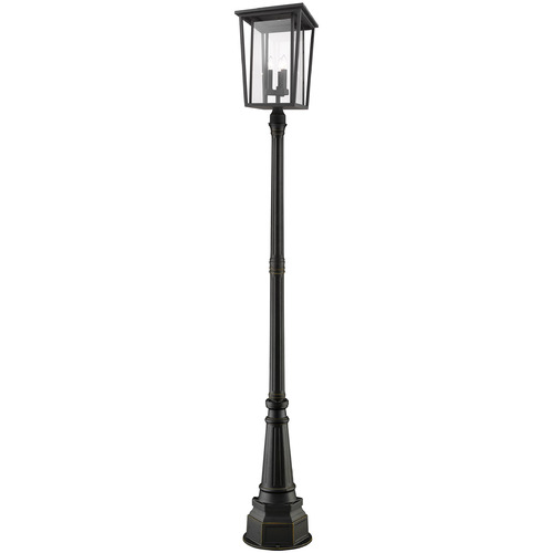 Z-Lite Seoul Oil Rubbed Bronze Post Light by Z-Lite 571PHXLR-564P-ORB