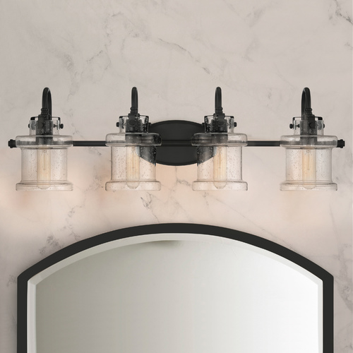 Danbury 32-Inch Bath Light in Earth Black by Quoizel Lighting
