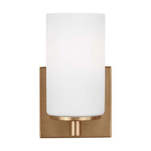 Hettinger Satin Brass LED Sconce by Generation Lighting
