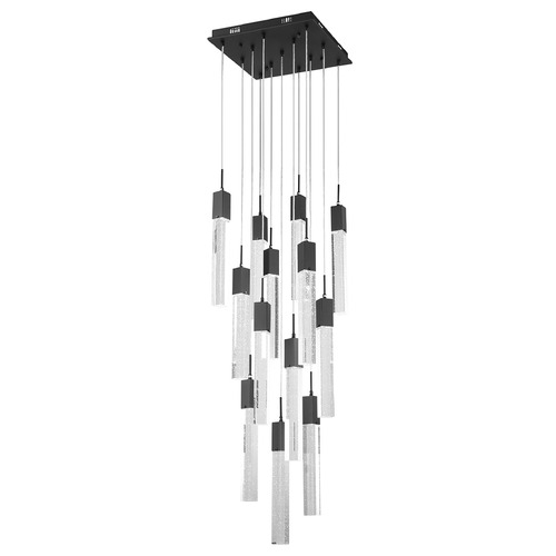 Original Glacier 13-Light LED Multi-Light Pendant in Matte Black by Avenue Lighting