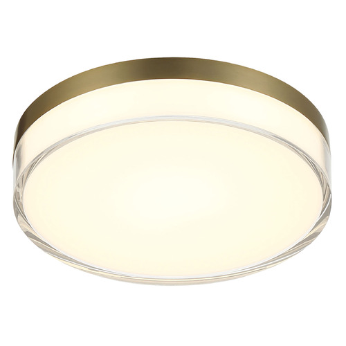 Vantage 7-Inch LED Flush Mount in Ashen Brass by Minka Lavery